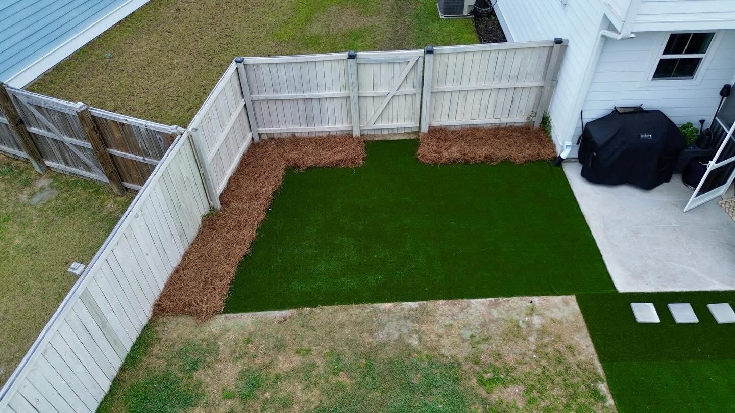 Paver hardscape installation in SC